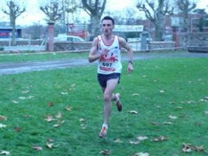 Gaëtan Cals à l'arrivée du cross Hubert André 2009 à Carmaux