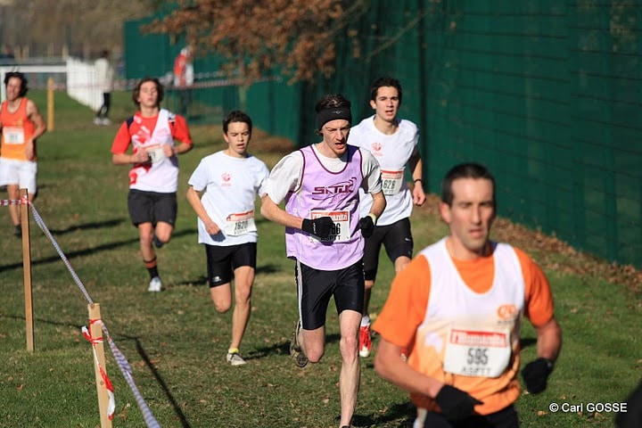 David Grand et Vincent Thouy au cross des Violettes 2009 à Sesquieres