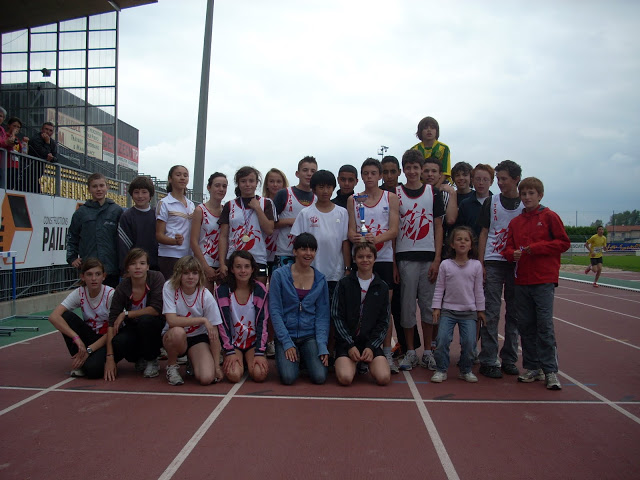 Les benjamins et minimes du TSA aux championnats du Tarn sur piste 2010 à Albi