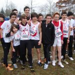 Les minimes au départ des championnats Midi-Pyrénées de cross 2011 à Castres