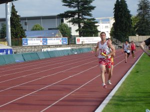 Bruno Bernard sur 4x400m au 1er tour des Interclubs 2011 à Tarbes