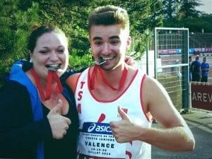 Marine Blattes et Thomas Loubat-Molinier médaillés aux championnats de France 2014 à Valence