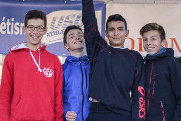 Les minimes du TSA sont champions Midi-Pyrenées 2016 de cross à Colomiers