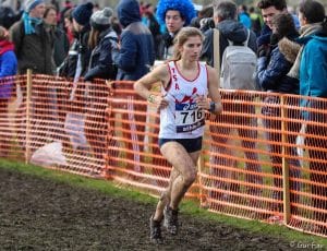 Julie Latger aux Championnats de France de cross 2016 au Mans