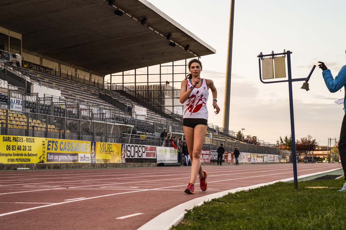 Clara Chamayou sur 3000m Marche au Meeting d'Albi 2016