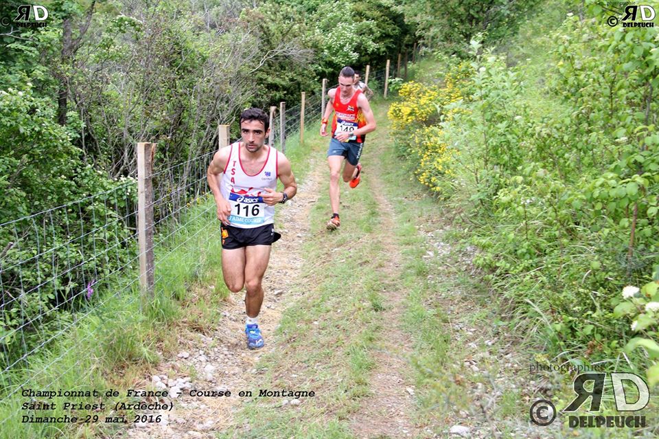 Benoit Galand aux Championnats de France de courses en Montagne 2016