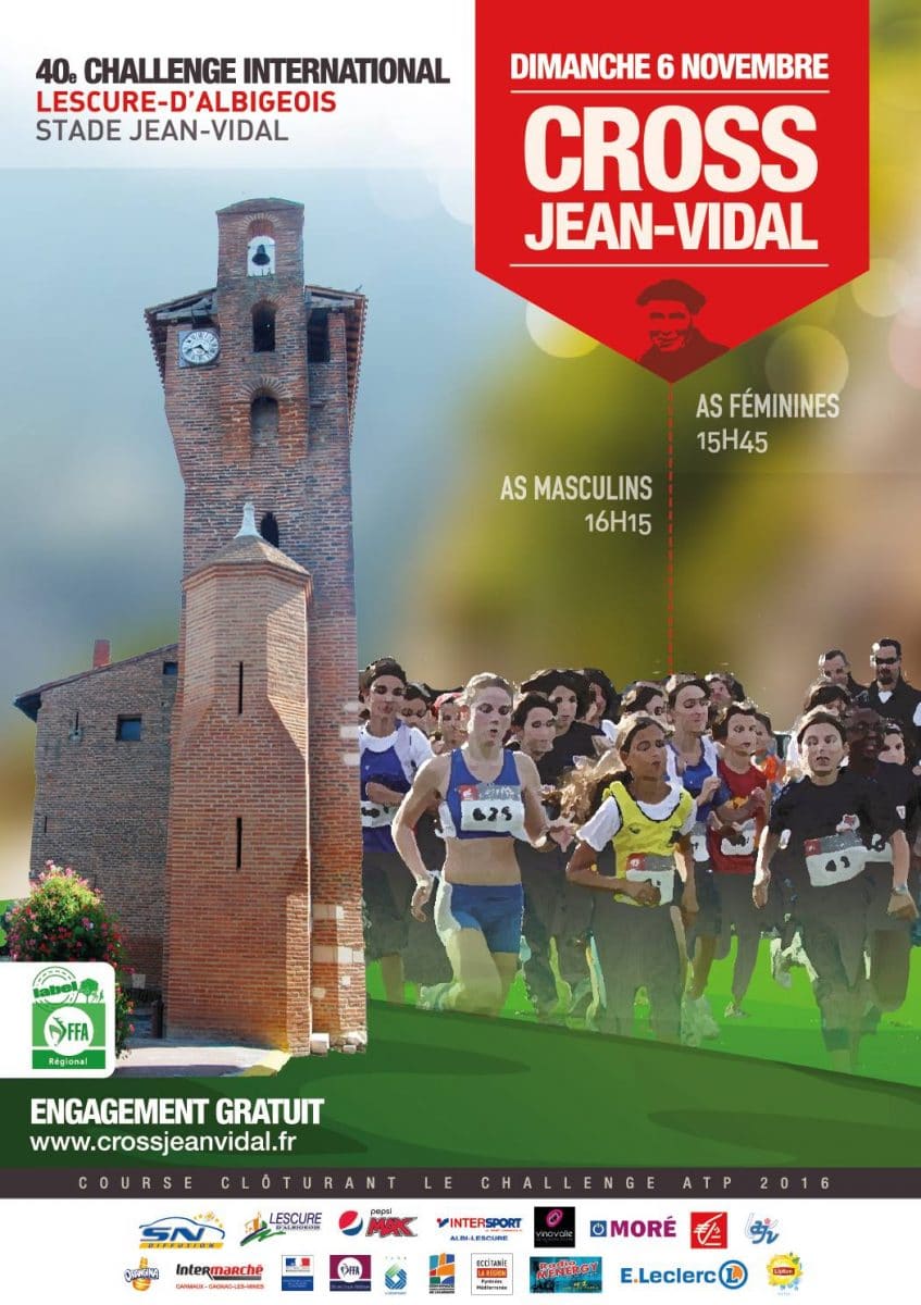 Affiche du cross Jean Vidal 2016