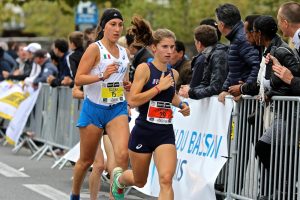 Julie Latger sur 10km au match international FRA-ITA 2016 à Rennes