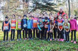 Les jeunes de l'ES Aussillon en force au cross Hubert André 2016