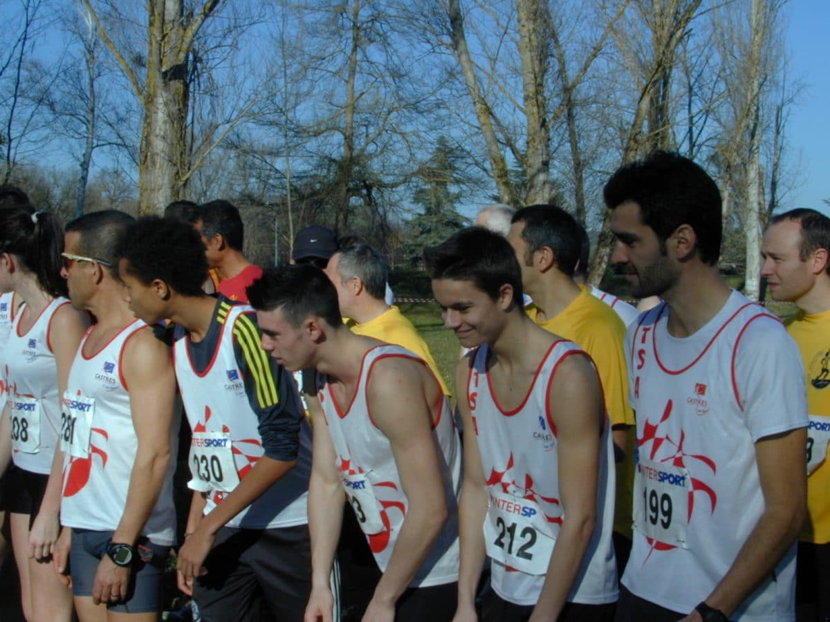 Départ du cross court aux championnats du Tarn de cross 2014 à Lisle-sur-Tarn