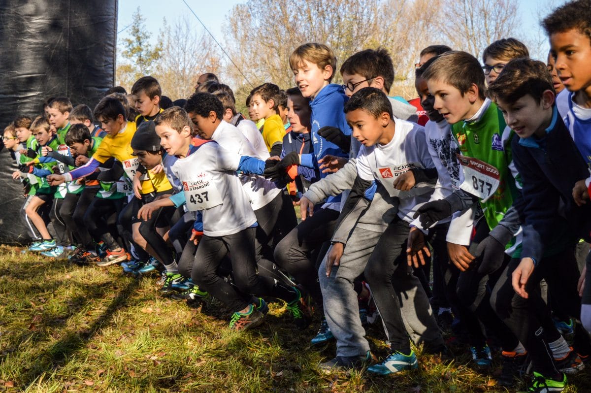 Départ des poussins au cross Guillaume Gomez 2016