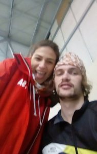 Clara Chamayou et Steve Rémi aux départementaux de marche en salle 2016 à Fronton