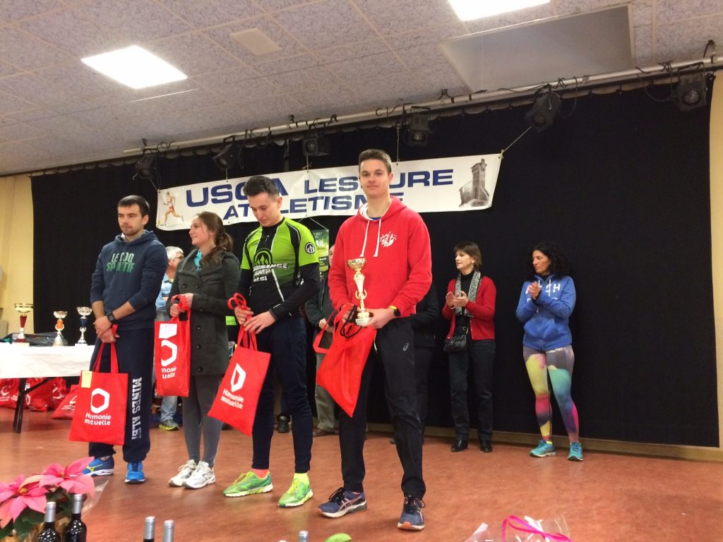 Jean-Baptiste Grand 2ème espoir à la Corrida de l'Épiphanie 2017 à Lescure-d'Albigeois