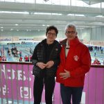 Fanny Mittou et Jean-Pierre Dardenne aux championnats de France Cadets-Juniors en salle 2017 à Nantes