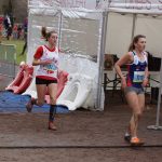 Mathilde Bastoul décrochant la qualification lors des championnats d'Occitanie de cross 2017 à Saint-Juéry