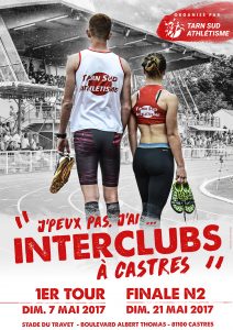 Affiche des Interclubs 2017 à Castres