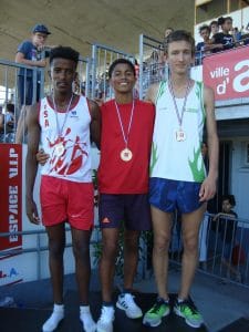 Baptiste Dieudé médaillé d'argent sur 1000m aux championnats d'Occitanie 2017 à Albi