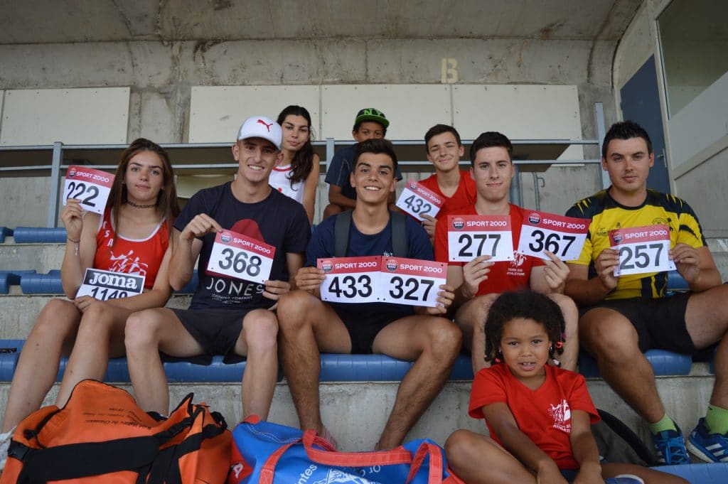 Une partie des pistards du TSA au meeting Music Jump 2017 à Albi