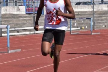 Baptiste lors de sa course victorieuse sur 1000m, lors de sa rentrée en 2'50.94 à Carcassonne