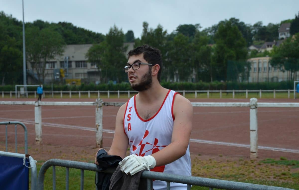 Baptiste Mariojouls aux championnats de France Cadets-Juniors 2017 à Dreux