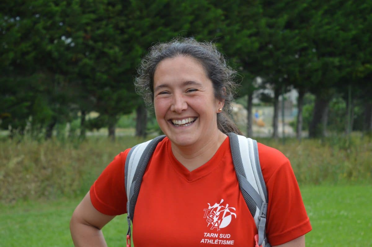 Sandrine Gardes aux championnats du secteur centre d'Occitanie 2017 à Perpignan