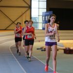 Clara Chamayou lors des championnats d'Occitanie de marche en salle 2017 à Bompas