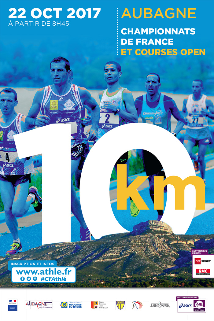 Affiche Championnats de France 10km 2017