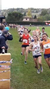 Julie Latger emmène la course des As au cross Jean Vidal 2017 à Lescure-d'Albigeois