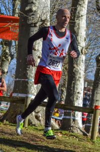 Patrice Vieu, 2nd master du cross court masculin au cross Hubert André 2017 à Carmaux