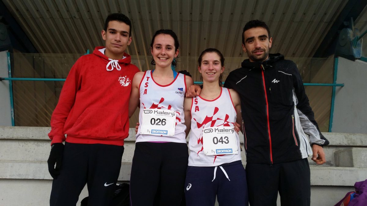 Flavien, Alexia, Julie et Benoit à la Ronde de Ramonville 2017