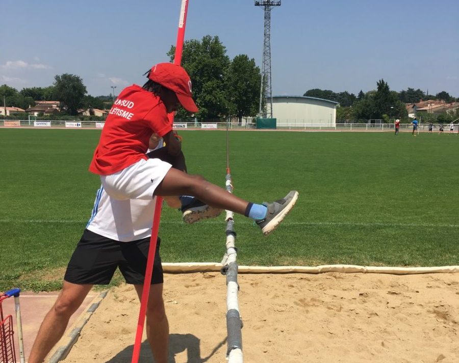 Entrainement de perche Eveil Athlé