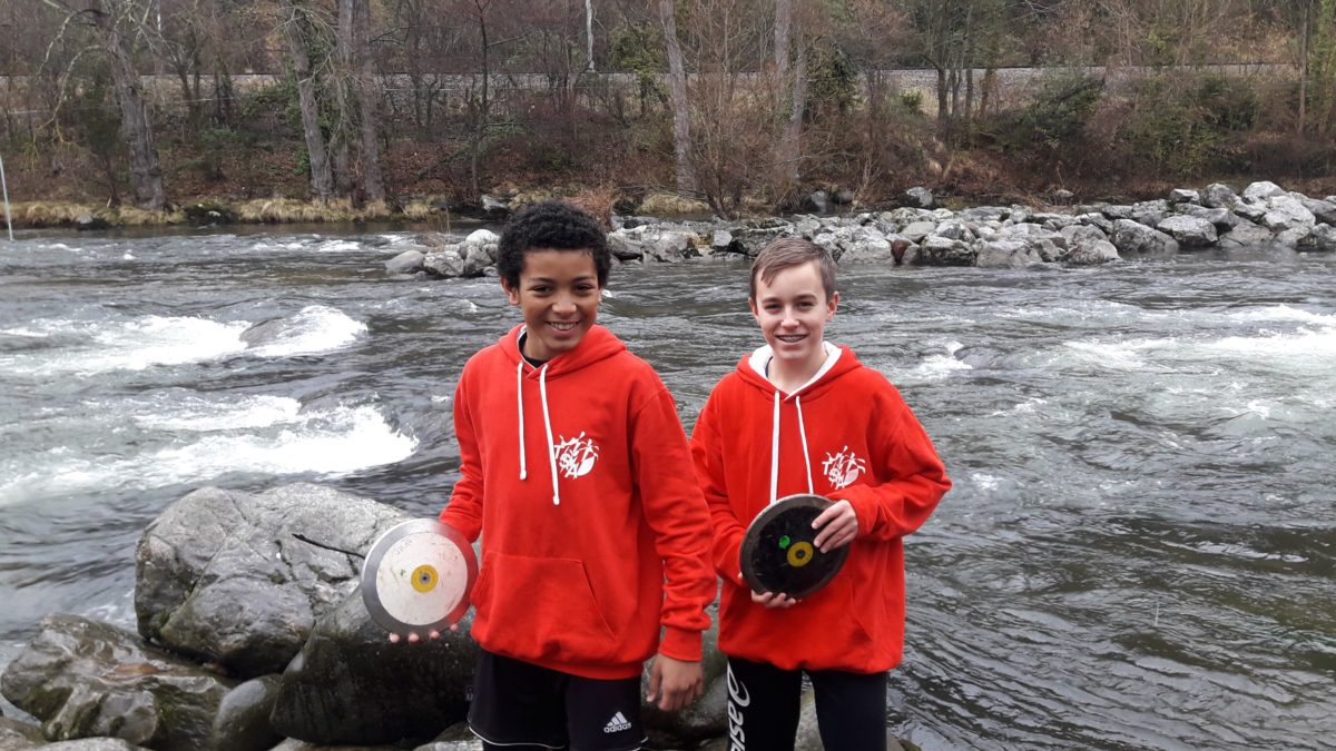 Samuel Conjungo et Alexis Solaux aux championnats d'Ariège de Lancers Longs 2018 à Foix