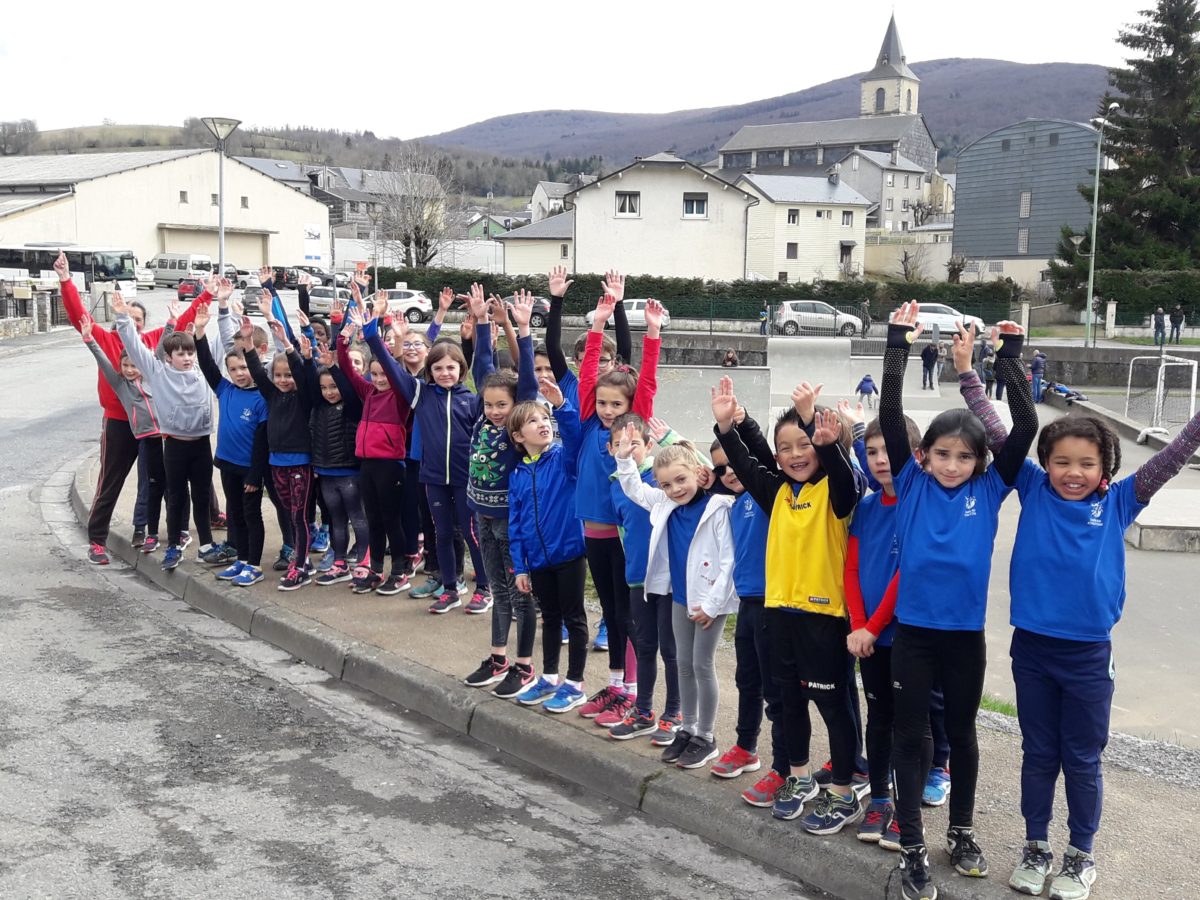 Les Éveils Athlé du Castres Athlétisme à la 4ème journée du Trophée de l'Avenir 2018 à Lacaune