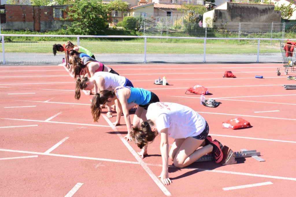 Entrainement sprint du groupe compétition au Castres Athlétisme