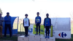 Podium EAM individuel aux championnats du Tarn Eveils Athlé et Poussins de cross 2018 à Saint-Juéry