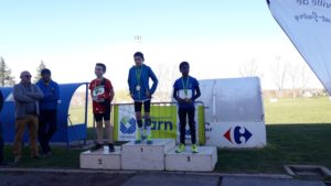 Podium POM individuel des championnats du Tarn Eveils Athlé et Poussins de cross 2018 à Saint-Juéry