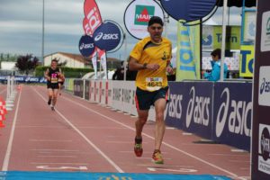 David Velasco à l'arrivée du 10km d'Albi 2018