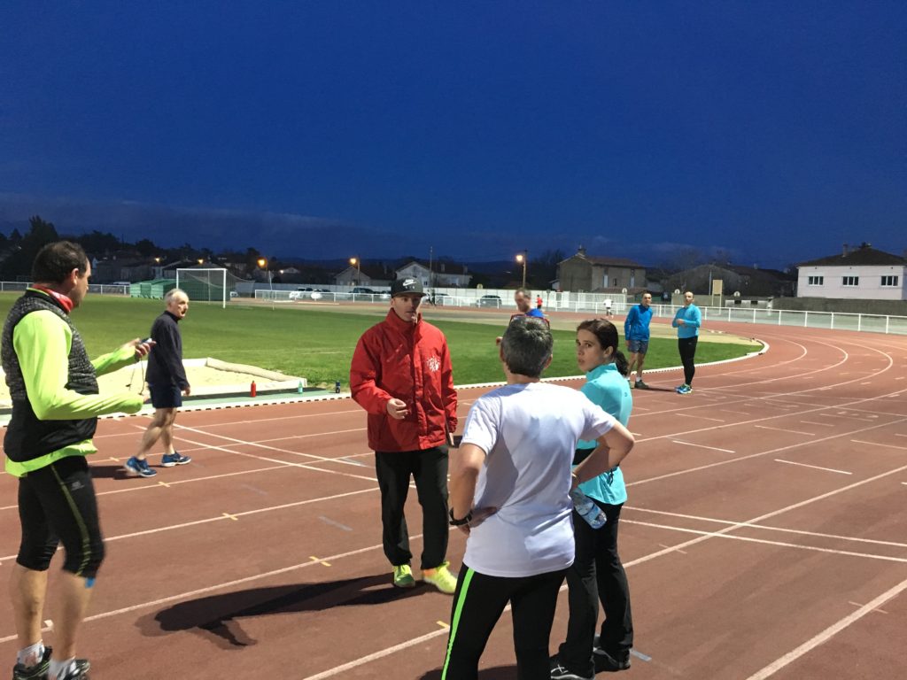 Séance d'entrainement du groupe Running du Castres Athlétisme