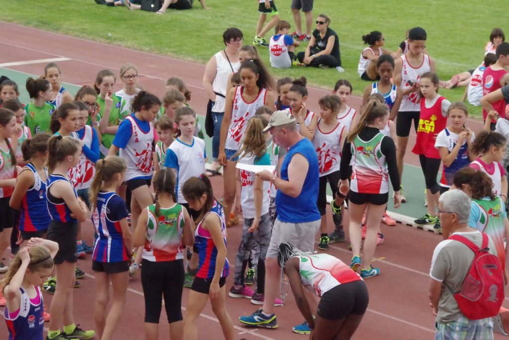 Les benjamines lors de la 3ème journée de brassage Benjamins-Minimes 2018 à Castres