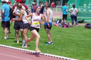 Ilona Papin au 800m lors de la finale interclubs 2018 à Castres