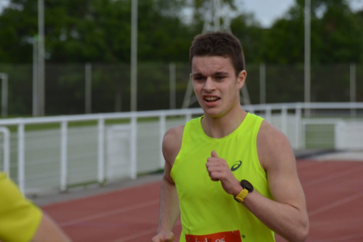 Jean-Baptiste Grand à l'arrivée du 10km de Balma 2018