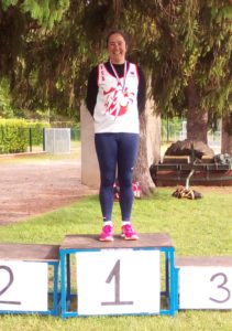 Sandrine Gardes championne d'Occitanie de Pentalancers 2018 à Graulhet