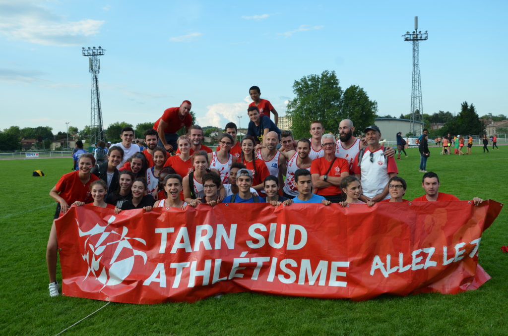 Le Tarn Sud Athlétisme lors de la Finale Interclubs N2 2018 à Castres