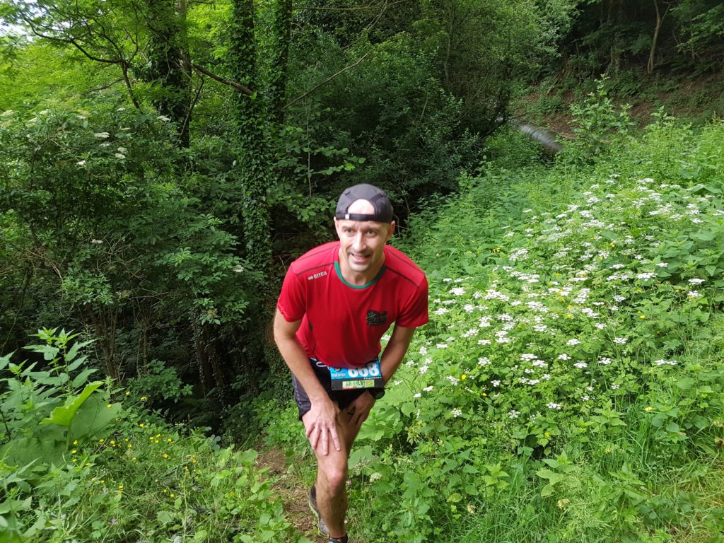 Gauthier Becue au Desperado Trail 2018 à Saint-Ferréol