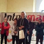 Mathilde Bastoul sur le podium junior du cross Hubert André 2018 à Blaye-les-Mines