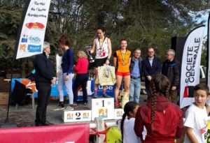 Alexia Vaissette vainqueur en espoir au cross de la Cité 2018 à Carcassonne