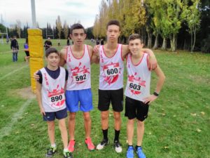 Les minimes du TSA au cross de la Cité 2018 à Carcassonne