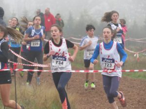 Nos minimes féminins aux championnats du Tarn de cross 2019 à Florentin