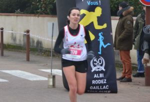 Alexia Vaissette à la Corrida de l'Epiphanie 2019 à Lescure-d'Albigeois