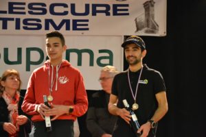 Flavien Szot et Benoit Galand sur le podium de Corrida de l'Epiphanie 2019 à Lescure-d'Albigeois